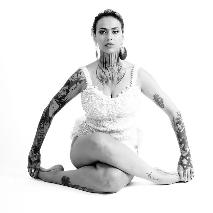 Laís, tatuagens no corpo